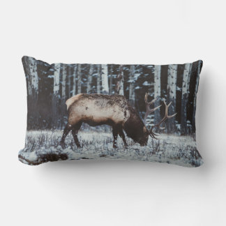 Lombar Cervo de Inverno em Almofada Decorativa de Florest