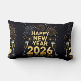 Lombar Elegante Almofada de Ano Novo Prateada