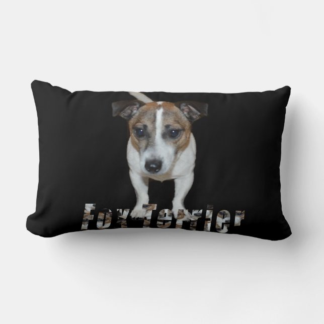 Lombar Fox Terrier E Logotipo, Almofada (Frente)