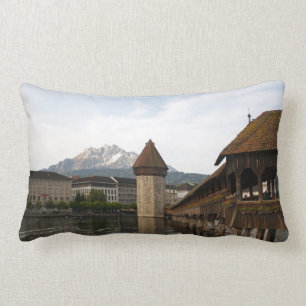 Lombar Kappelbrücke velha Luzern almofada