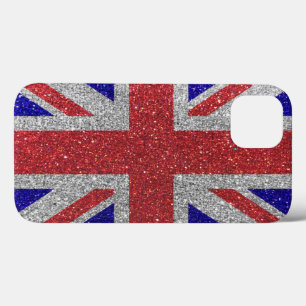 London British Union Jack Flag Glitter Na moda