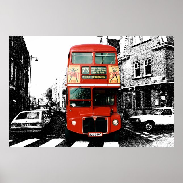 London Bus Poster 5 (Frente)