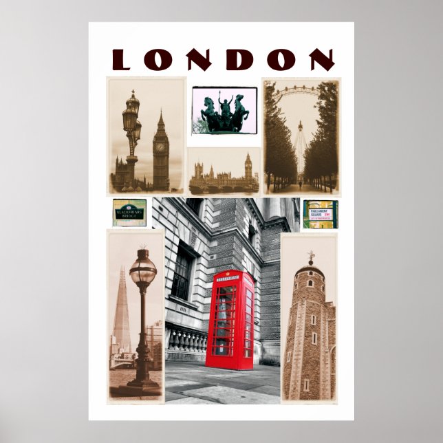 LONDON Collage Poster (Frente)