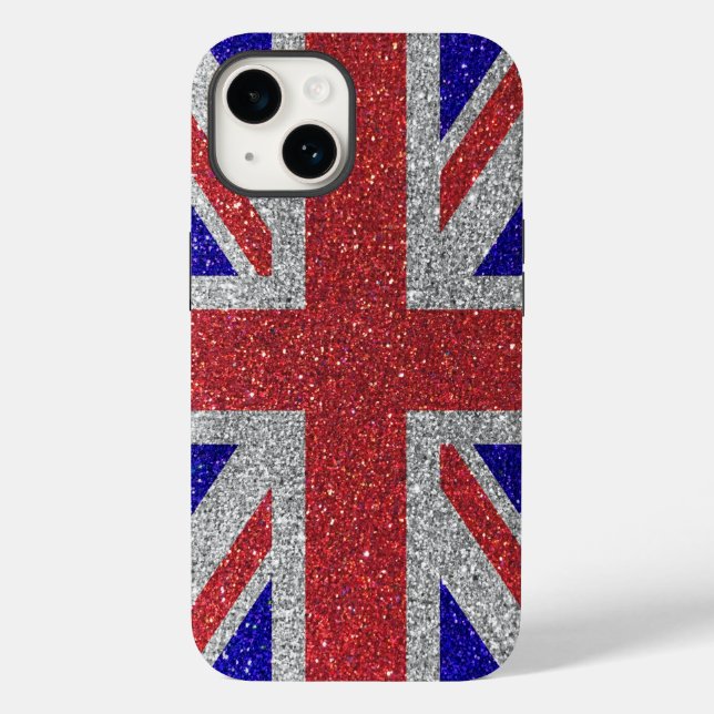London Style Glitter Flag do Reino Unido Union Jac (Verso)