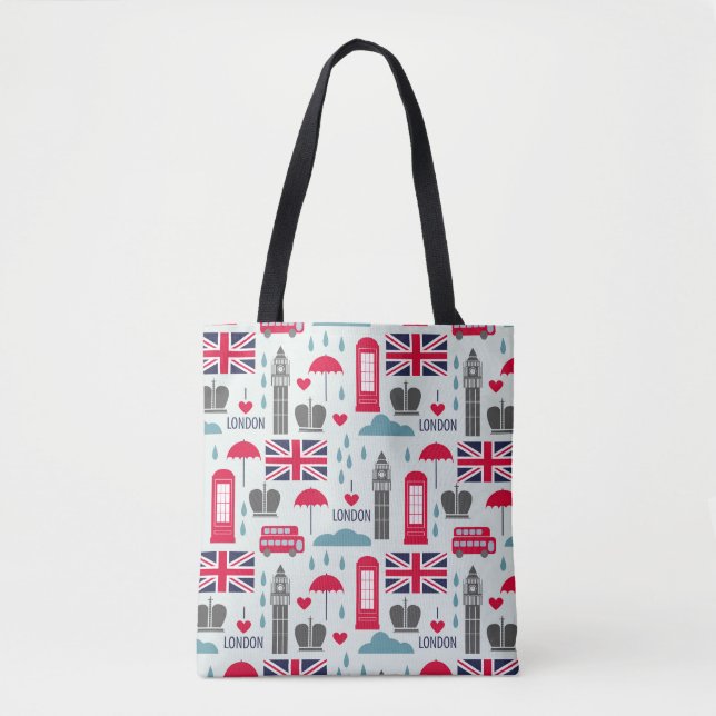 London Themed Tote Bag (Frente)