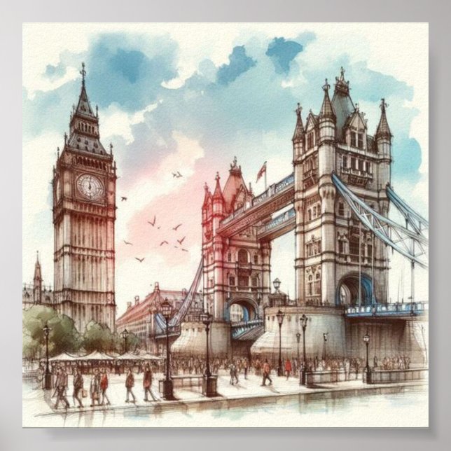 London Wall Art Poster (Frente)
