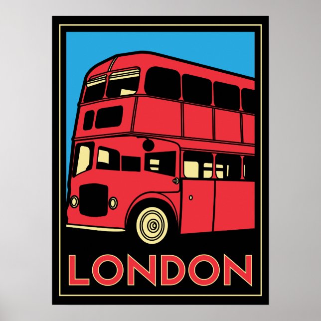 london westminster england art deco retro poster (Frente)