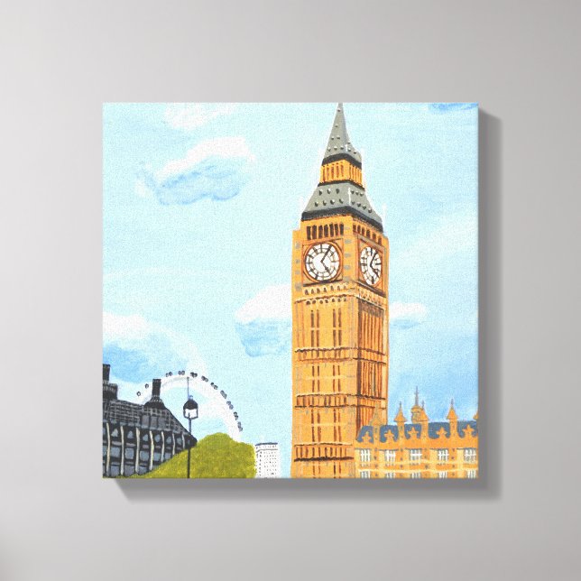 Londres Big Ben Canvas Impressão (Frente)