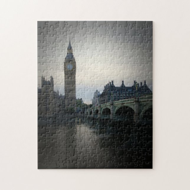Londres - Big Ben - Quebra-cabeça do Tâmisa (Vertical)