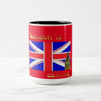 Londres está chamando a caneca do travesseiro
