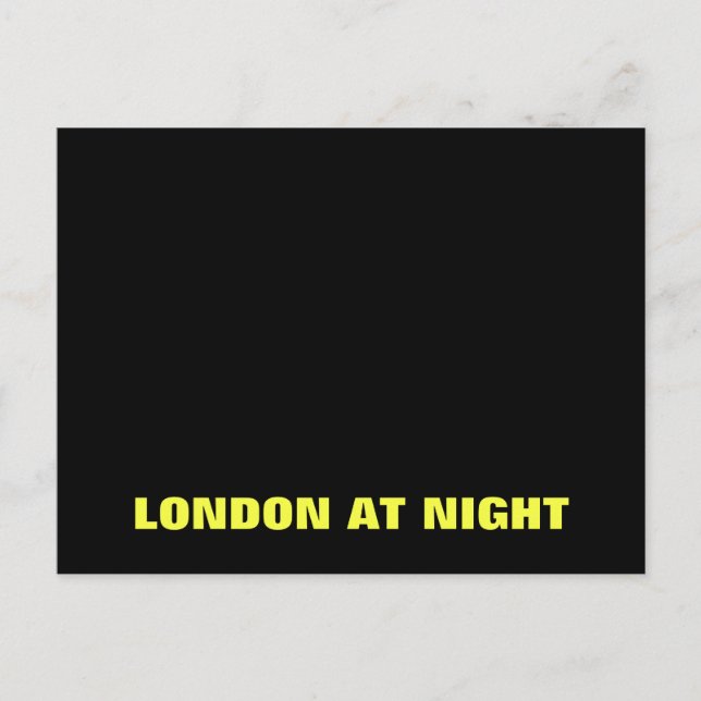 Londres no cartão da noite (Frente)