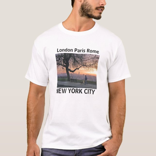 Londres Paris t-shirt de Roma, Nova Iorque (Frente)