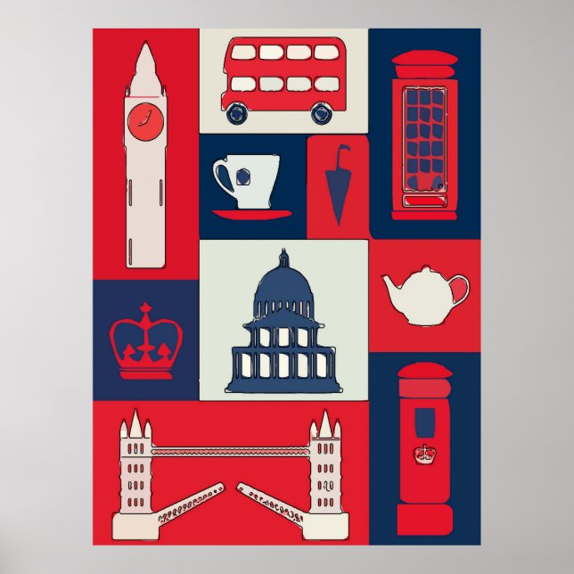 Londres, Poster de viagens (Frente)