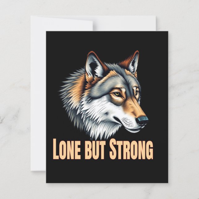 Lone But Strong Wolf (Frente)