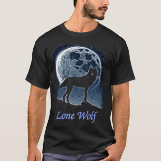 Lone Wolf Pixel Art T-Shirt