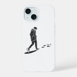 Lonely Night Walk Minimal Aesthetic Phone Case