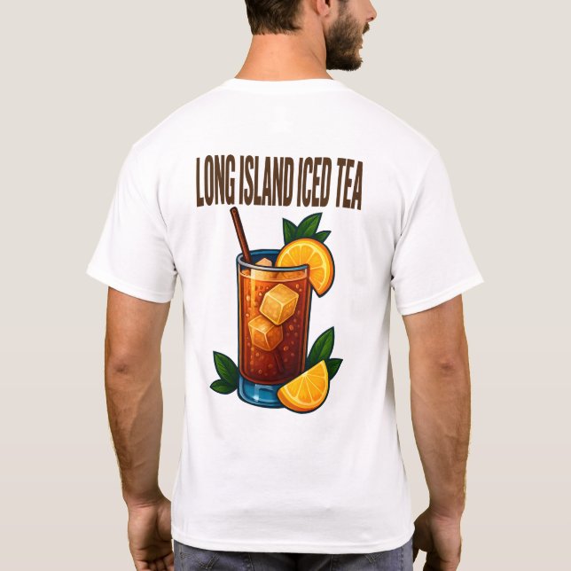 Long Island Iced Tea T-Shirt – Bold Retro Cocktail (Verso)