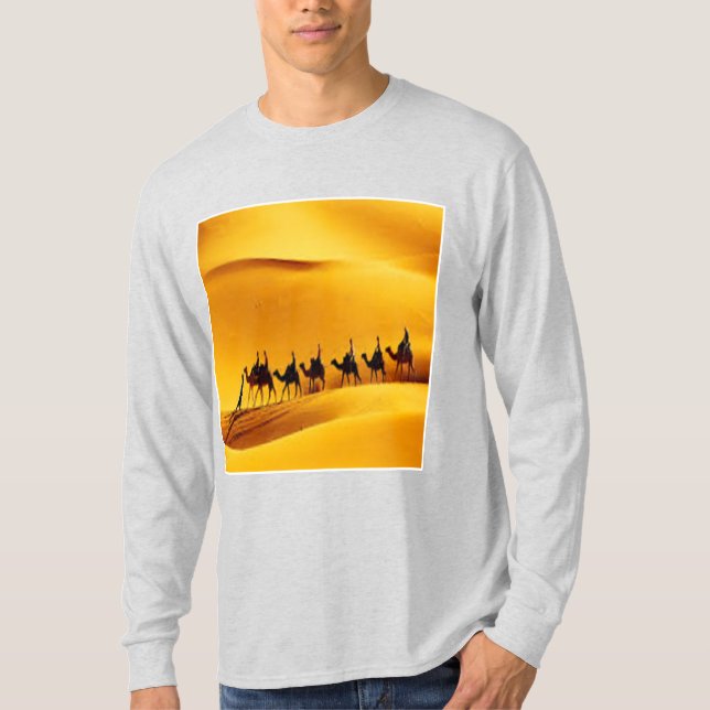 Long Sleeve T-Shirt ash  SAHARA  TOURISM (Frente)