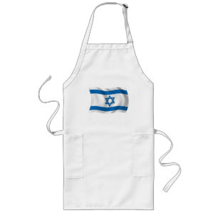 Longo Avental Bandeira de Israel