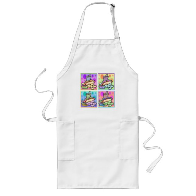 Longo Avental - Cachorro-Quente Pop Art com Batata Frita (Frente)