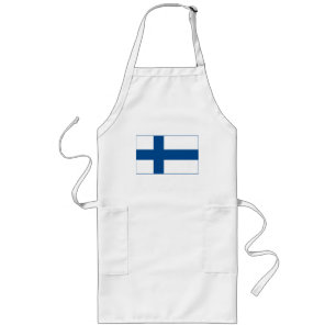 Longo Avental (claro) da bandeira de Finlandia