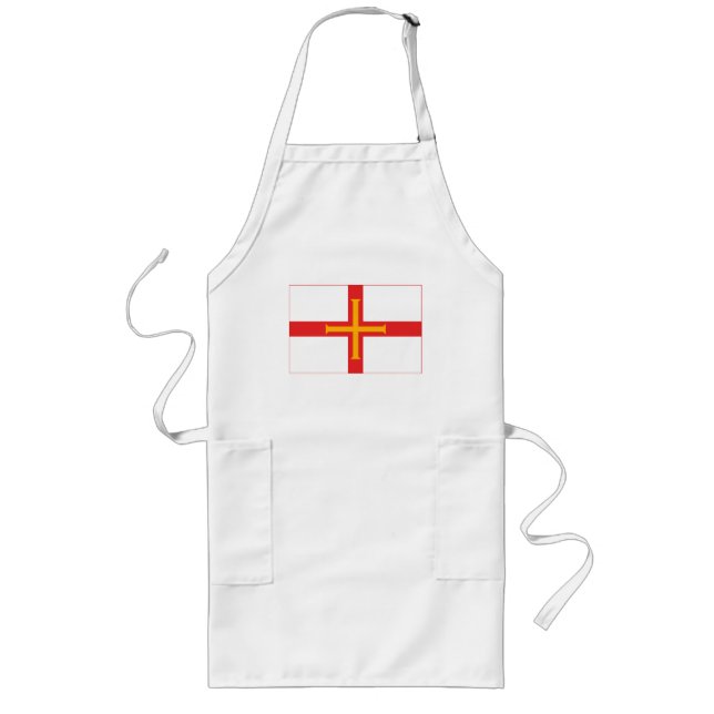 Longo Avental (claro) da bandeira de Guernsey (Frente)