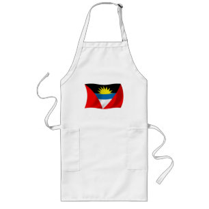 Longo Avental com a Bandeira de Antígua e Barbuda