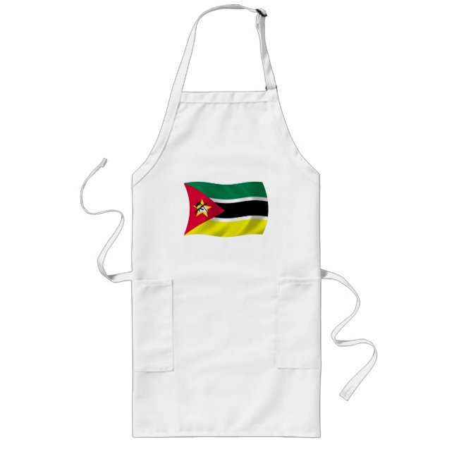 Longo Avental com a Bandeira de Moçambique (Frente)