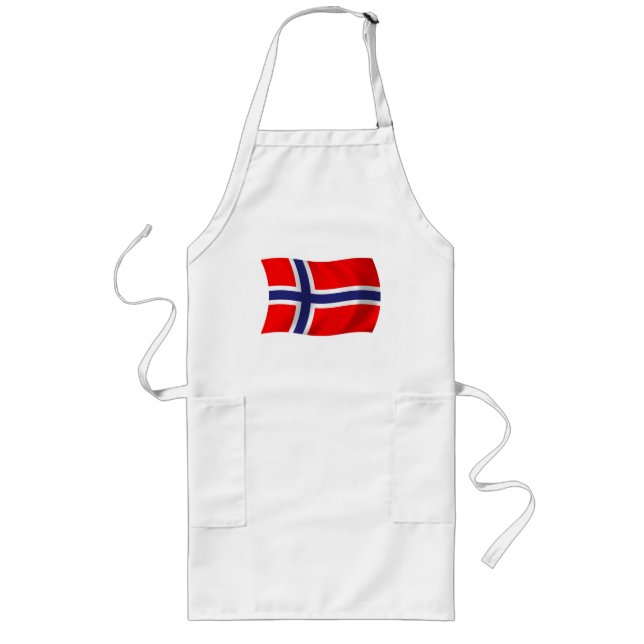 Longo Avental com Bandeira da Noruega (Frente)