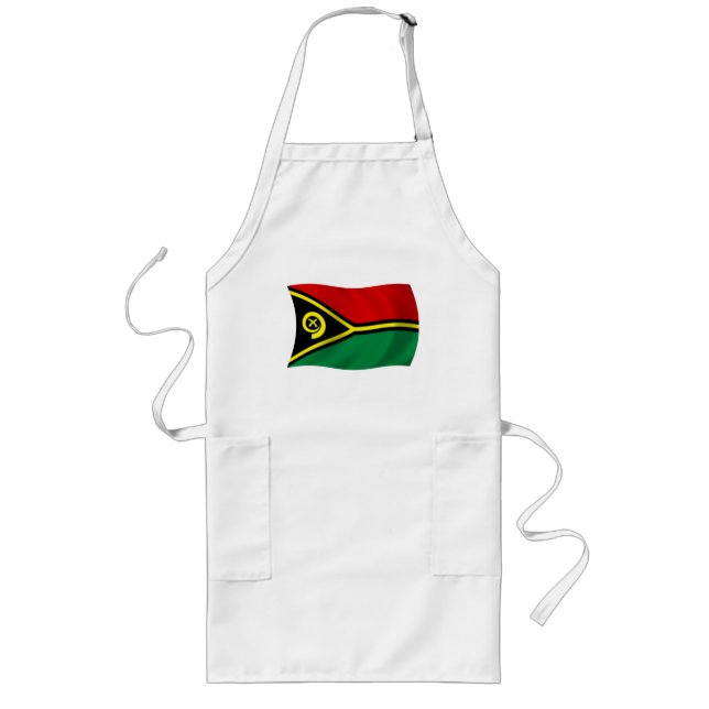 Longo Avental da Bandeira de Vanuatu (Frente)