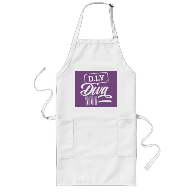 Longo Avental da DIVA de DIY no roxo (Frente)
