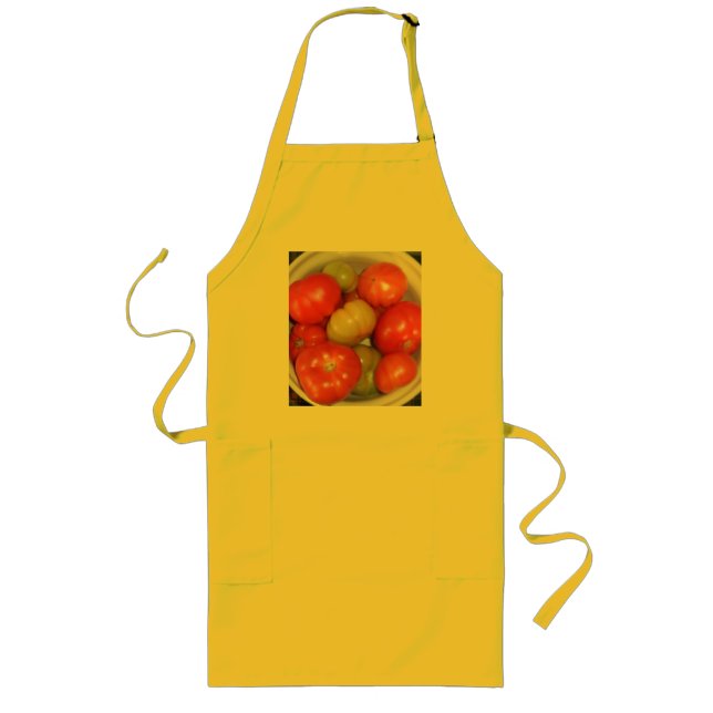 Longo Avental de amadurecimento dos tomates - ouro (Frente)
