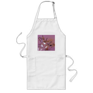 Longo avental de café de chá alto