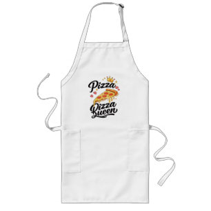 Longo Avental de Cozinha Divertida Rainha da Pizza para 