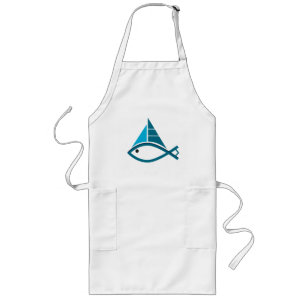 Longo avental de peixe vela