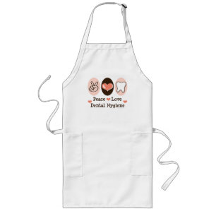 Longo Avental dental da higiene do amor da paz