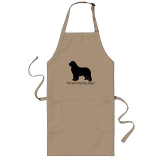 Longo Avental do cão de Terra Nova