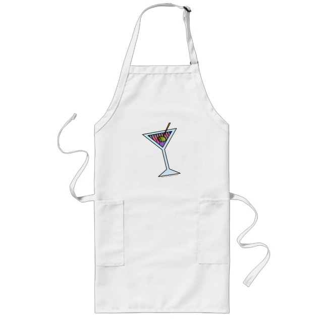 LONGO AVENTAL DO COCKTAIL DE MARTINI (Frente)