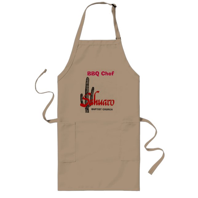 Longo avental do cozinheiro chefe do CHURRASCO do (Frente)