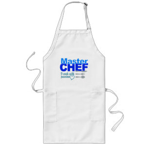 Longo avental do Master Chef