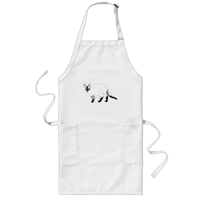 Longo Avental Easy Cook, Cat Line (Frente)