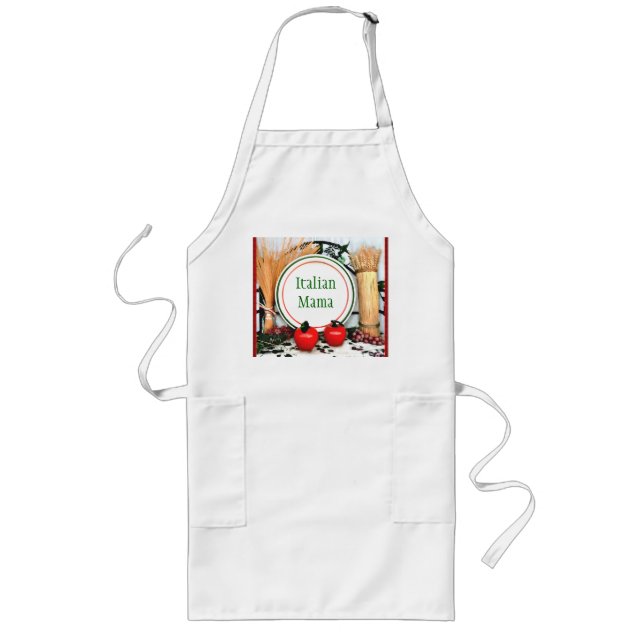 Longo Avental italiano feito sob encomenda da mãe (Frente)