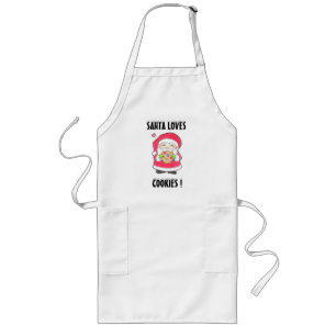 Longo Avental Santa Loves Cookies