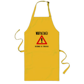 Longo Aviso: Marido no treinamento! Avental