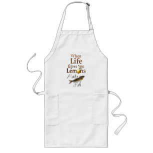 Longo Cozinhar avental quando a vida te dá limões fazem