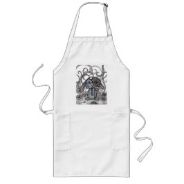 Longo Lindo avental de cozinha com Bunny Zentangle e Flo