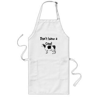Longo Não tenha um avental do Vegan/vegetariano da vaca!