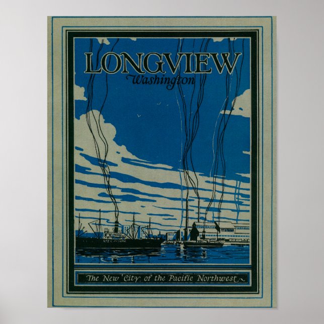 Longview, Poster de publicidade em Washington (Frente)