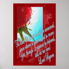 Lord Byron "ainda me deixe amar" poema cita poster