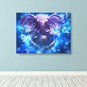 Lord Ganesha Stretch Canvas Print